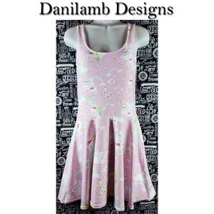 Danilamb Designs Rainbow Skater Dress Size Small
